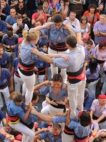 Fires de Girona 2014. Diada castellera amb Marrecs de Salt, Minyons de Terrassa i Capgrossos de Matar&oacute;