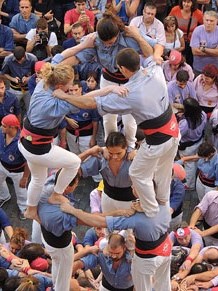 Fires de Girona 2014. Diada castellera amb Marrecs de Salt, Minyons de Terrassa i Capgrossos de Matar&oacute;