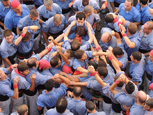Fires de Girona 2014. Diada castellera amb Marrecs de Salt, Minyons de Terrassa i Capgrossos de Matar&oacute;