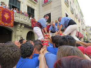 Fires de Girona 2014. Diada castellera amb Marrecs de Salt, Minyons de Terrassa i Capgrossos de Matar&oacute;