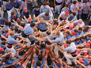 Fires de Girona 2014. Diada castellera amb Marrecs de Salt, Minyons de Terrassa i Capgrossos de Matar&oacute;
