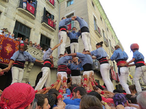 Fires de Girona 2014. Diada castellera amb Marrecs de Salt, Minyons de Terrassa i Capgrossos de Matar&oacute;