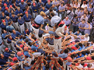 Fires de Girona 2014. Diada castellera amb Marrecs de Salt, Minyons de Terrassa i Capgrossos de Matar&oacute;