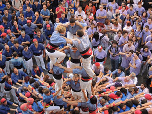 Fires de Girona 2014. Diada castellera amb Marrecs de Salt, Minyons de Terrassa i Capgrossos de Matar&oacute;