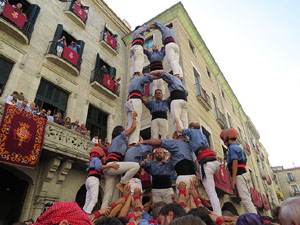 Fires de Girona 2014. Diada castellera amb Marrecs de Salt, Minyons de Terrassa i Capgrossos de Matar&oacute;