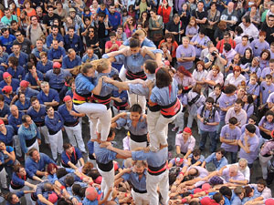 Fires de Girona 2014. Diada castellera amb Marrecs de Salt, Minyons de Terrassa i Capgrossos de Matar&oacute;
