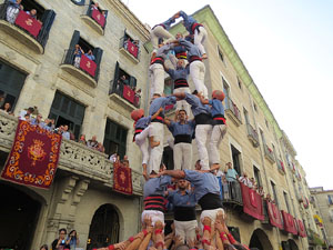 Fires de Girona 2014. Diada castellera amb Marrecs de Salt, Minyons de Terrassa i Capgrossos de Matar&oacute;
