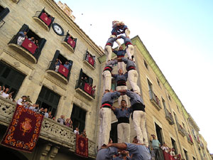 Fires de Girona 2014. Diada castellera amb Marrecs de Salt, Minyons de Terrassa i Capgrossos de Matar&oacute;