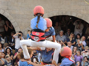 Fires de Girona 2014. Diada castellera amb Marrecs de Salt, Minyons de Terrassa i Capgrossos de Matar&oacute;