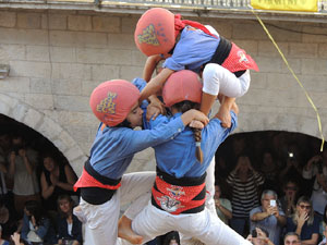 Fires de Girona 2014. Diada castellera amb Marrecs de Salt, Minyons de Terrassa i Capgrossos de Matar&oacute;