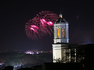 Fires de Sant Narc&iacute;s 2014. Castell de focs artificials