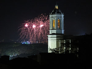Fires de Sant Narc&iacute;s 2014. Castell de focs artificials