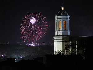 Fires de Sant Narc&iacute;s 2014. Castell de focs artificials