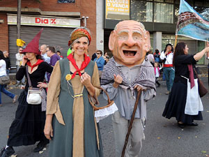 Fires de Girona 2014. La trobada de gegants: la cercavila