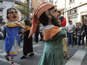 Fires de Girona 2014. La trobada de gegants: la cercavila