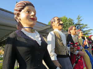 Fires de Girona 2014. La trobada de gegants: la plantada