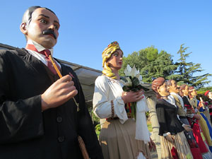 Fires de Girona 2014. La trobada de gegants: la plantada