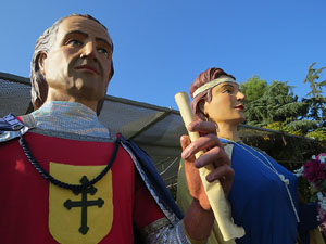 Fires de Girona 2014. La trobada de gegants: la plantada