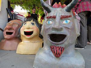 Fires de Girona 2014. La trobada de gegants: la plantada