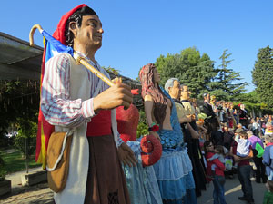 Fires de Girona 2014. La trobada de gegants: la plantada