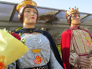 Fires de Girona 2014. La trobada de gegants: la plantada