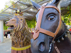 Fires de Girona 2014. La trobada de gegants: la plantada