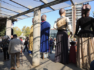 Fires de Girona 2014. La trobada de gegants: la plantada