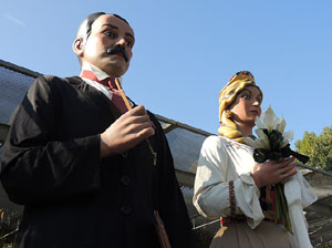 Fires de Girona 2014. La trobada de gegants: la plantada