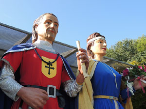 Fires de Girona 2014. La trobada de gegants: la plantada