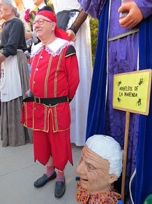 Fires de Girona 2014. La trobada de gegants: la plantada