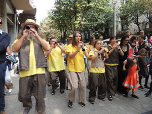 Fires 2014 a Girona. Passejada pel Barri Vell amb els capgrossos de Girona