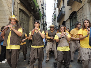 Fires 2014 a Girona. Passejada pel Barri Vell amb els capgrossos de Girona