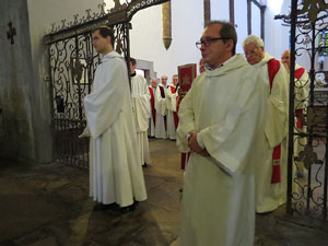 Fires de Girona 2014. L'ofici de Sant Narcís a la basílica de Sant Feliu