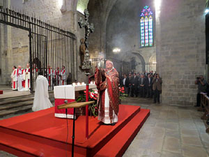 Fires de Girona 2014. L'ofici de Sant Narcís a la basílica de Sant Feliu