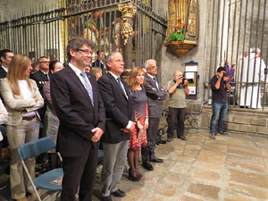 Fires de Girona 2014. L'ofici de Sant Narcís a la basílica de Sant Feliu