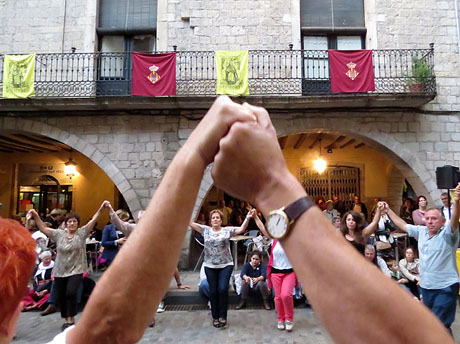 Fires de Girona 2014. Sardanes a la plaça del Vi