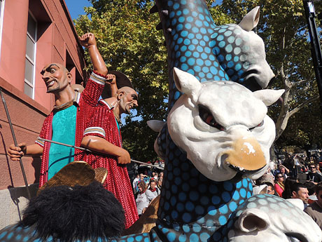 Fires de Girona 2014. La trobada de gegants: la ballada final