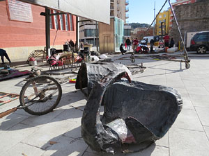 Girona10. Espectacle de cloenda a c&egrave;rrec de Diables de l'Onyar