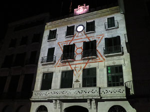 Girona10. Mapping a la fa&ccedil;ana de l'Ajuntament