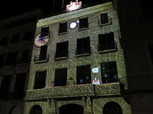 Girona10. Mapping a la fa&ccedil;ana de l'Ajuntament