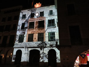 Girona10. Mapping a la fa&ccedil;ana de l'Ajuntament