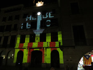 Girona10. Mapping a la fa&ccedil;ana de l'Ajuntament