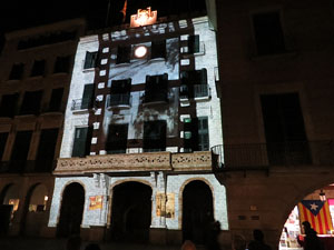 Girona10. Mapping a la fa&ccedil;ana de l'Ajuntament