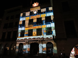 Girona10. Mapping a la fa&ccedil;ana de l'Ajuntament