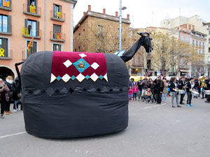 Girona10. Cercavila amb Girona Marxing Band i la Mula Baba