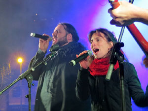 Girona10. Sticky Fingers. Concert a la pla&ccedil;a del Lle&oacute;