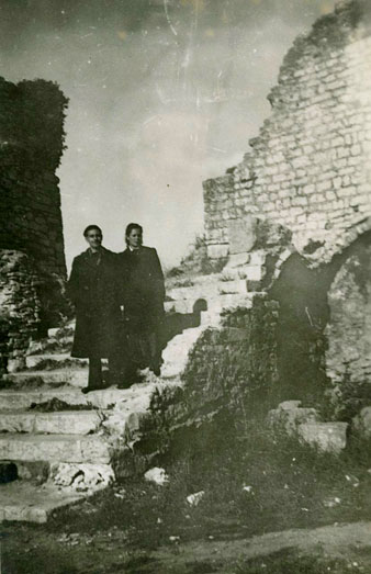 Retrat d'Antoni Varés i de Lluïsa de Batlle, el 10 de gener de 1943, a la Torre Gironella