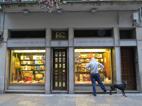 Façana de la llibreria Geli a l'Argenteria