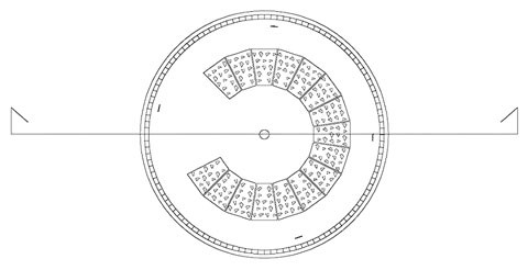Disseny de la instal&middot;laci&oacute; Encens a la rotonda del Palau Firal