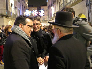 Nadal 2014 a Girona. Encesa de les llums de Hanukkà